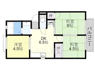 大阪府吹田市片山町4丁目【アパート】の間取り