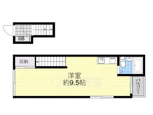 グレーハイツ2【1階】の間取り