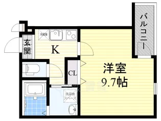 ジュネス服部南【2階】の間取り