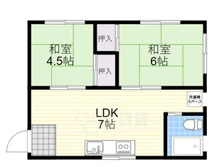 大阪府大阪市淀川区宮原1丁目【マンション】の間取り