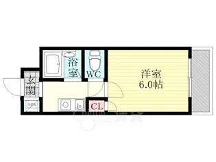 大阪府大阪市東淀川区東中島1丁目【マンション】の間取り