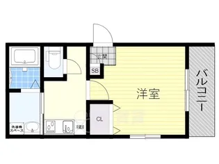 モレスヴィラ池田【1階】の間取り