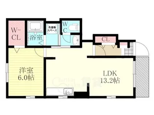 大阪府大阪市東淀川区瑞光5丁目【アパート】の間取り