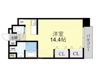 大阪府大阪市淀川区十三元今里1丁目【マンション】の間取り