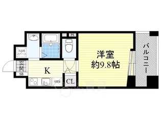 ラフィネ豊中南【2階】の間取り