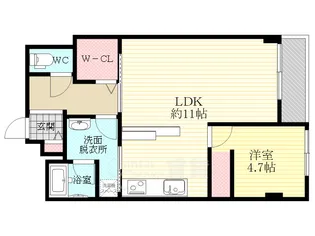 大阪府大阪市東淀川区豊里2丁目【マンション】の間取り