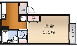 パセオ間谷【2階】の間取り