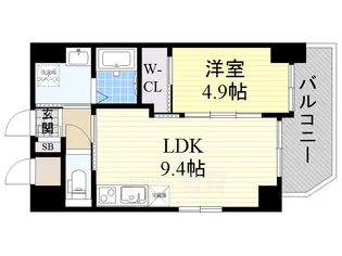 ノルデンハイム江坂2【4階】の間取り