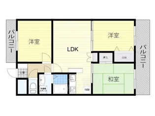 ロイヤルグレイスヴィラ【6階】の間取り