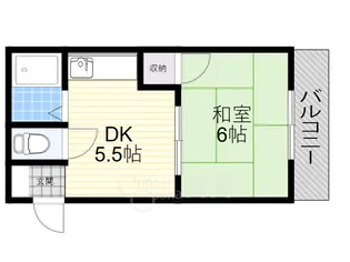 サンハイツ池田【2階】の間取り