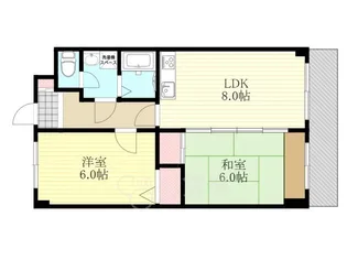 大阪府大阪市東淀川区東淡路4丁目【マンション】の間取り