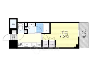 ザ・パークハビオ江坂公園【3階】の間取り