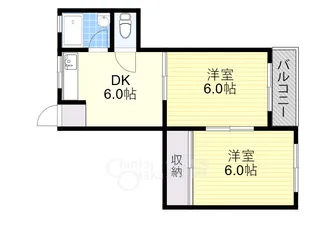 シャローム十三東2【3階】の間取り