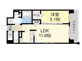 大阪府大阪市東淀川区小松1丁目【マンション】の間取り
