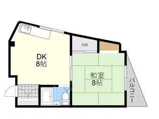 大阪府大阪市淀川区十三元今里1丁目【マンション】の間取り