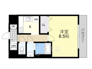 ノーム豊新2【3階】の間取り
