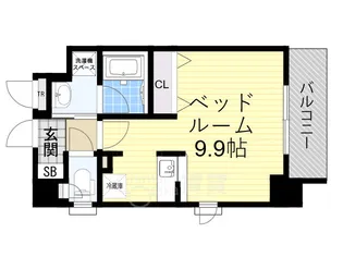 KDXレジデンス豊中南【9階】の間取り