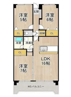 大阪府大阪市淀川区野中北1丁目【マンション】の間取り