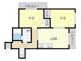大阪府池田市神田2丁目【マンション】の間取り