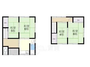 大阪府箕面市瀬川2丁目【テラスハウス】の間取り