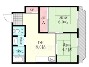 大阪府大阪市東淀川区豊里2丁目【マンション】の間取り