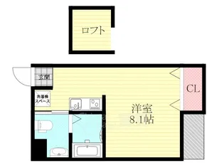 大阪府大阪市東淀川区小松1丁目【マンション】の間取り