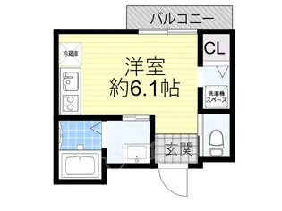 ユーハイツ住吉【1階】の間取り