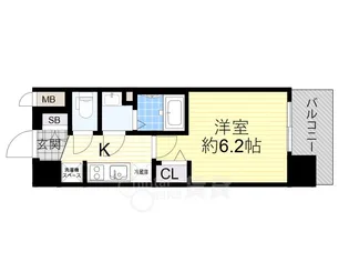 大阪府大阪市淀川区西三国2丁目【マンション】の間取り