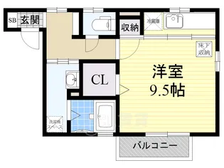 ポルト【1階】の間取り
