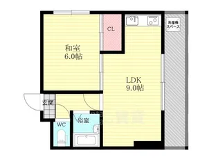 大阪府大阪市淀川区西中島6丁目【マンション】の間取り