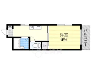 淀川西山マンション【4階】の間取り