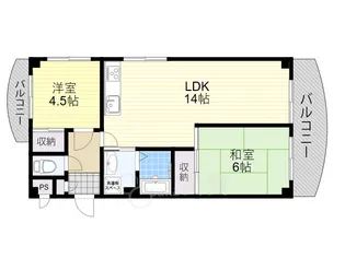 豊友マンション東豊中【2階】の間取り