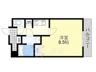 CHARME十三本町【2階】の間取り