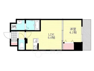 プライムコート神崎川【6階】の間取り