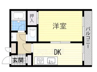江坂グランドハイツ北【4階】の間取り