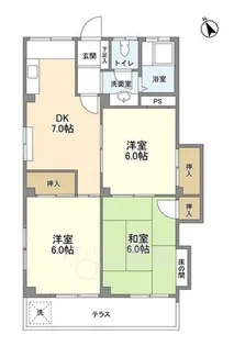 岩元マンション【1階】の間取り