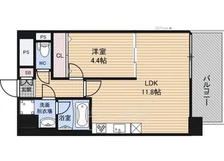 T・Y天六【3階】の間取り