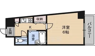 プレサンス梅田西【9階】の間取り