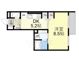 エストドミール野田【1階】の間取り