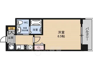 エスライズ堂島川【9階】の間取り