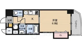 ラグゼ福島【6階】の間取り