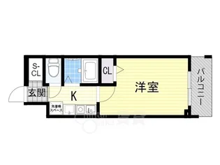 エスリード福島駅前【4階】の間取り