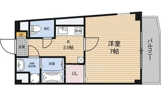 ハピネス浦江【4階】の間取り