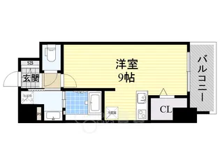 ラルーチェ北梅田【6階】の間取り