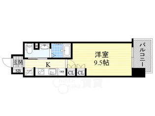 1Kの間取り画像