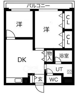 阪神ハイグレードマンション1番館【3階】の間取り