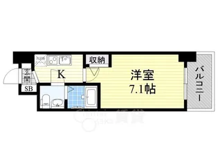 セレニテ福島カルム【7階】の間取り