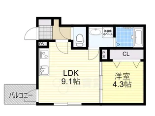 大阪府大阪市東淀川区上新庄3丁目【アパート】の間取り