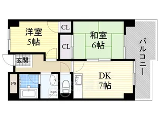 メゾンエルミタージュ【7階】の間取り