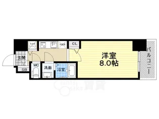 ディクス福島レジデンス【11階】の間取り